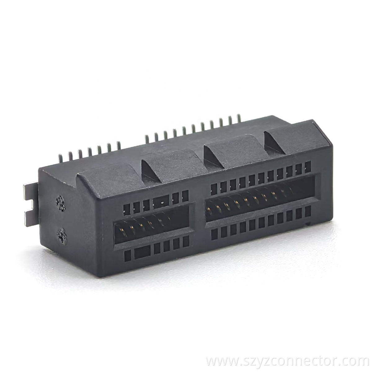 1.0 PCI EXPRESS EDGE SLOT Connector:1.0 PCI EDGE SLOT Straight SMD DIP Slot with Locating Posts 2*18P